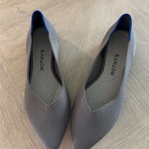 Rothy's Gray Flats Sleek Minimalist Design